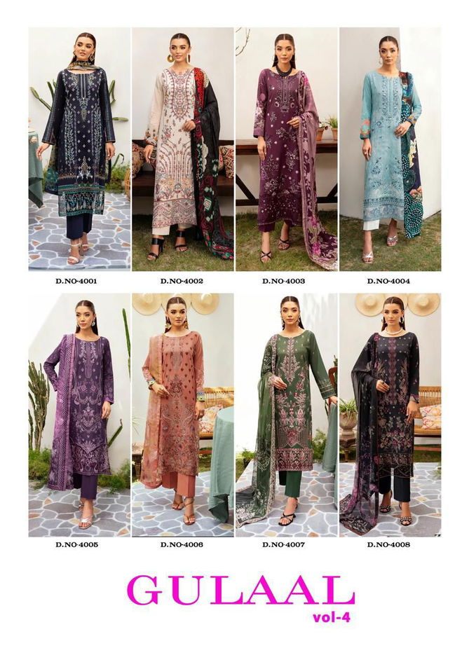 Gulaal Vol 4 By Nand Gopal Printed Cotton Drees Material Wholesale Price In Surat
